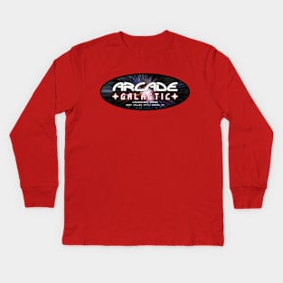 Arcade Galactic - Space Oval 2 Kids Long Sleeve T-Shirt